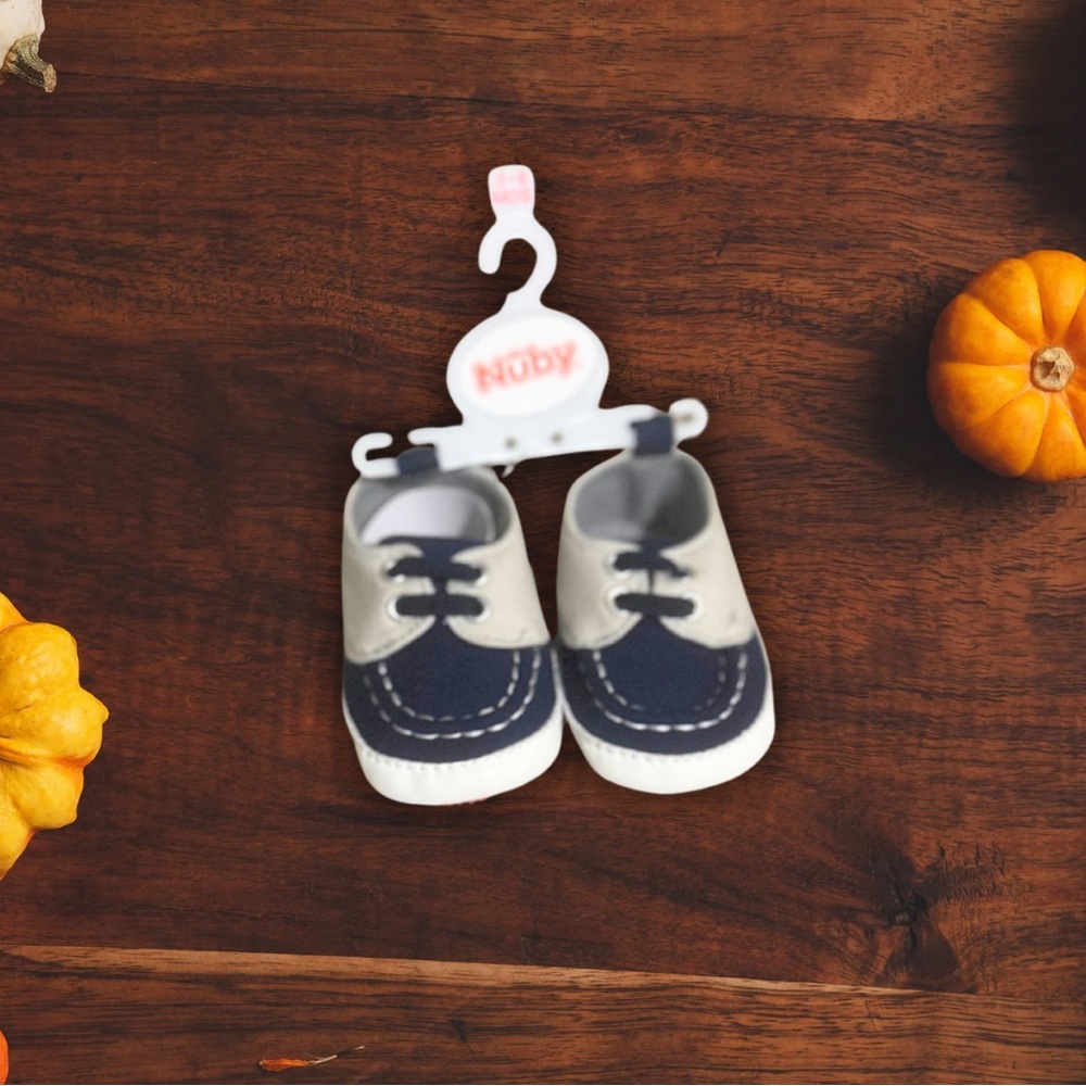 Navy and White Kids Shoes